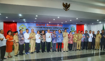 Rakor Pemprov Sumut dan BPK-RI : Bupati Simalungun Soroti Aset Hibah Bantuan Pemerintah Pusat