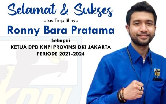 Ronny Bara Pratama Terpilih Jadi Ketua DPD KNPI Propinsi DKI 2021-2024