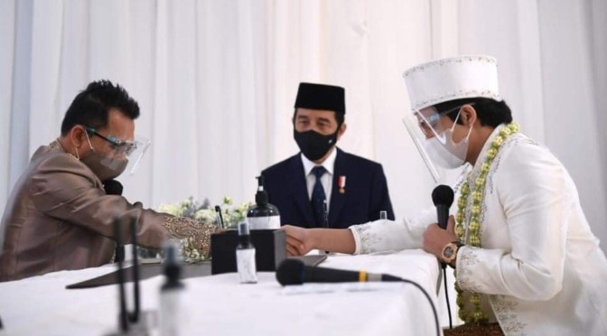 Presiden Joko Widodo, dan Menhan Prabowo Subianto Jadi Saksi Akad Nikah Aurel dan Atta