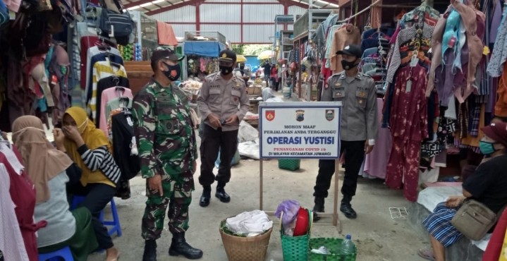 Patroli Yustisi Sasar Pasar Tradisional Juwangi, Boyolali