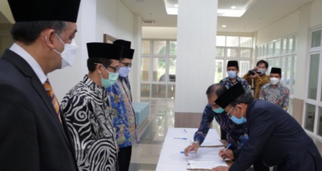 Komaruddin Hidayat Lantik Empat Pejabat di Kampus UIII Depok