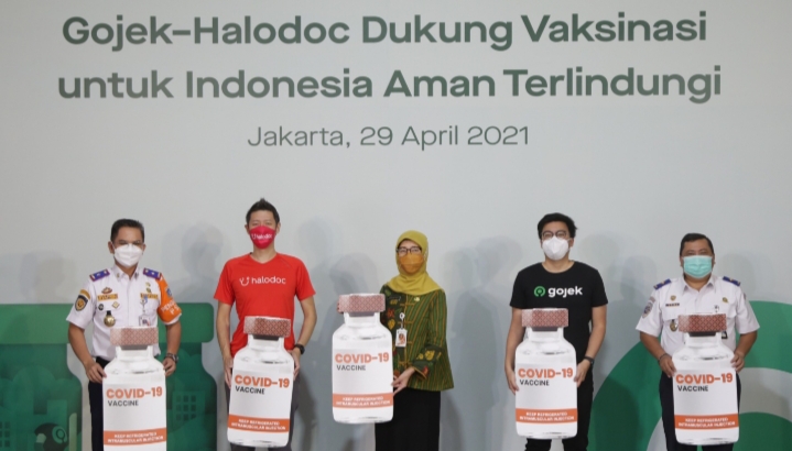 Ribuan Driver Gojek Akan Jalani Vaksinasi Massal Dari Halodoc Bekerjasama Dengan Pemprov DKI