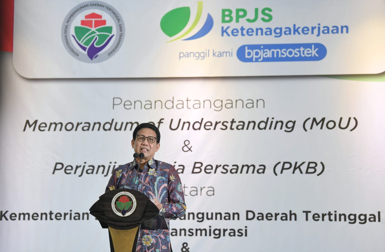 Optimalkan Pengawasan Dana Desa, Kemendes PDDT Daftarkan Pendamping Desa Sebagai Peserta BPJS Ketenagakerjaan