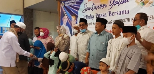 SMSI Bekasi Raya Ikut Santuni Anak Yatim Dalam Buka Bersama KADIN Kabupaten Bekasi