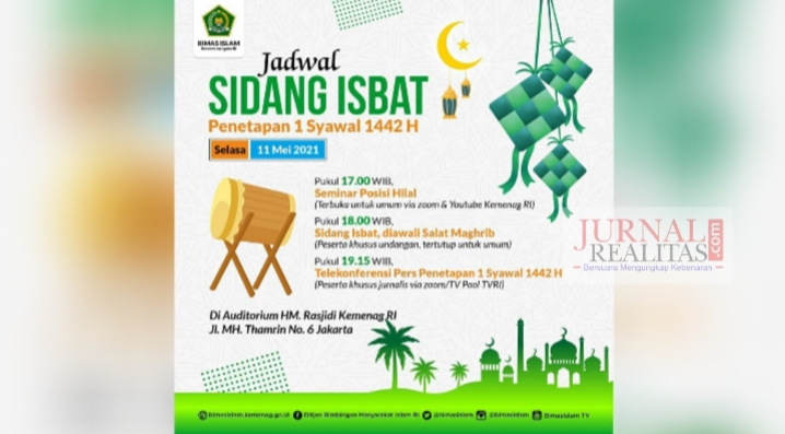 Kemenag Gelar Sidang Isbat Penetapan 1 Syawal 1442 H Secara Daring, dan Luring