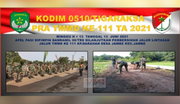 Kegiatan Pra TMMD ke-111 TA 2021 Kodim 0510/Tigaraksa Terus Berlanjut