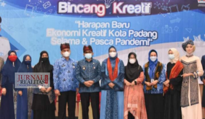 Bincang Kreatif dan Launching Batik Kajang Padati, Wako Padang Optimis Ekonomi Bangkit Pasca Pandemi