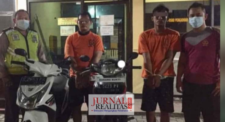 Curi Motor, Dua Pria Asal Sidoarjo diamankan