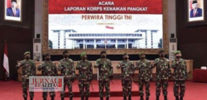 Panglima TNI Terima Laporan Korp Kenaikan Pangkat 30 Pati TNI