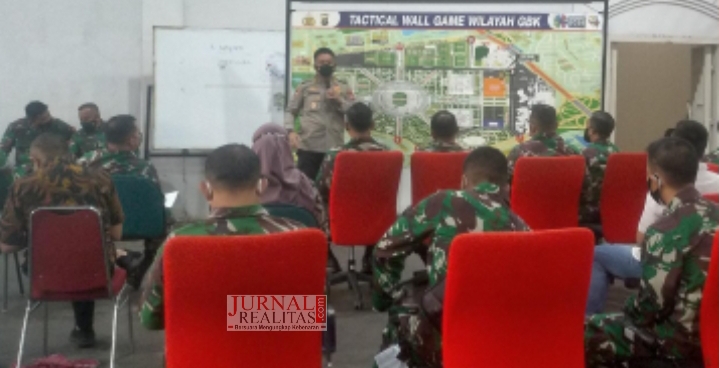 Kasdam Jaya Pimpin Tactical Wall Game Pelaksanaan Vaksinasi Massal di GBK Senayan