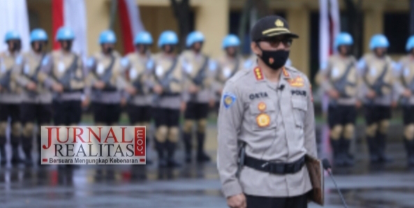 Latihan Pra Penugasan Pasukan Garuda Polri di Tengah Pandemi Covid-19