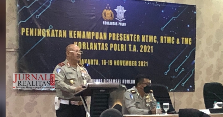 Korlantas Polri Adakan Pelatihan Kemampuan Presenter Ditkamsel